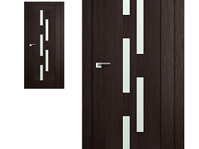 Межкомнатная дверь Profil Doors экошпон серия X 30X Венге Мелинга полотно со стеклом матовым