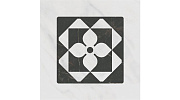 Плитка из керамогранита Kerama Marazzi TOC006 Декор Келуш 3 грань черно-белый 9,8x9,8x9,2