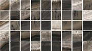 Мозаика Kerranova Arris К-1052/LR/m01 черно-коричневая лаппатированная 30х30, 1 кв.м.