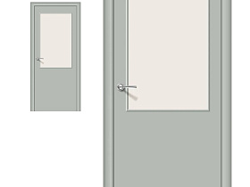 Межкомнатная дверь Гост-13 Л-16 (Серый) Magic Fog без усиления