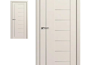Межкомнатная дверь Profil Doors экошпон серия U 17U Магнолия Сатинат полотно со стеклом матовым