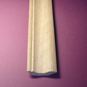 Плинтус из массива дуба угловой Ласточкин хвост 63 мм, 1 м.п.