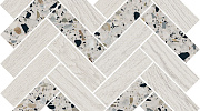Декор Kerama Marazzi T042\SG5268 Монтиони мозаичный белый матовый 34x35,5x0,9