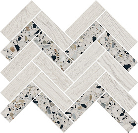 Декор Kerama Marazzi T042\SG5268 Монтиони мозаичный белый матовый 34x35,5x0,9