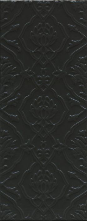 Плитка из керамогранита Kerama Marazzi 7230 Альвао структура черный матовый 20x50x8,9, 1 кв.м.