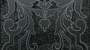 Декор Kerama Marazzi HGD/B566/5292 Барберино 2 черный глянцевый 20x20x0,69