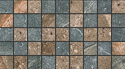 Мозаика Kerranova Genesis К-105(108)/SR/m01 коричнево-серый структурированный 30х30, 1 кв.м.