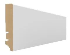 Плинтус МДФ Wimar 401 (прямой) белый под покраску 81х16мм, 1 м.п.