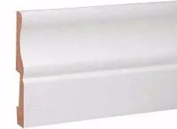 Плинтус Кронопрофиль LP 105-82 МДФ под покраску (без монтажной планки), 2050х82х16, 1 м.п.
