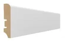 Плинтус МДФ Wimar 402 (прямой) белый под покраску 60х16мм, 1 м.п.