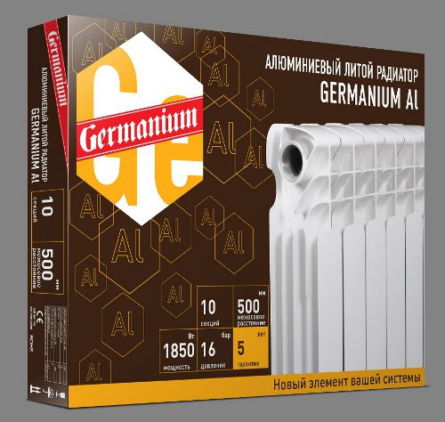 Упаковка алюминиевых радиаторов Germanium