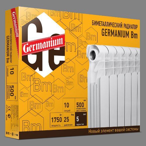 Упаковка биметаллических радиаторов Germanium