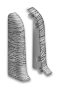 Торцевые для плинтуса Идеал Оптима (пластиковый с кабель-каналом) 209 Дуб мореный