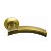 Межкомнатная дверная ручка Archie Sillur 132 комбинация матового золота и античной бронзы