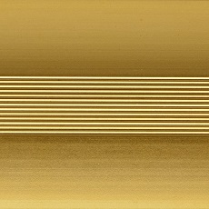 Порог (стык) Русский профиль  разноуровневый анодированный, 20*900 мм, Золото матовое