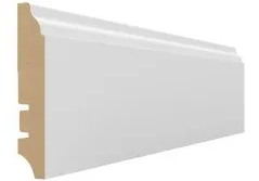 Плинтус МДФ Wimar 305 (фигурный) белый под покраску 81х16мм, 1 м.п.