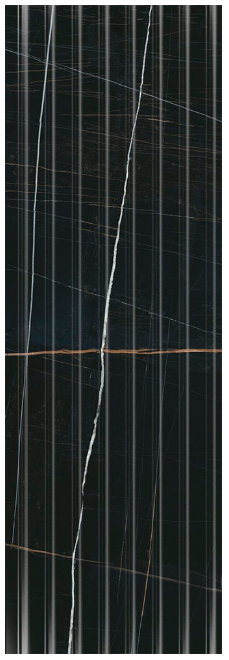 Керамическая плитка Kerama Marazzi 14035R Греппи черный структура обрезной 40x120, 1 кв.м.