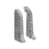 Торцевая заглушка правая для плинтуса Идеал Классик-85, К-П85-Тп (пластиковый с кабель-каналом) 273 Сосна светлая 85мм