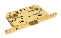 Защелка под цилиндр беcшумная Adden Bau Key 418 Gold