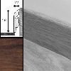 Плинтус Quick-Step QSSKR 58х12мм 01186 Доска двухполосная панга, 1 м.п.