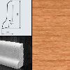 Плинтус шпонированный Burkle Вишня 60x22, 1 м.п.
