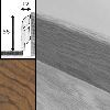 Плинтус Quick-Step QSSKR 58х12мм 01104 Доска грецкий орех, 1 м.п.