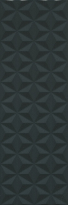 Керамическая плитка Kerama Marazzi 12121R Диагональ черный структура обрезной 25х75, 1 кв.м.