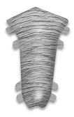 Угол внутренний для плинтуса Идеал Оптима (пластиковый с кабель-каналом) 253 Ясень серый