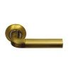 Межкомнатная дверная ручка Archie Sillur 96 комбинация матового золота и античной бронзы