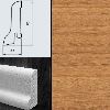 Плинтус шпонированный Burkle Афрормозия 60x22, 1 м.п.