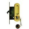 Ручка для раздвижных дверей с замочным механизмом Archie А-К 01/02-V1II матовое золото