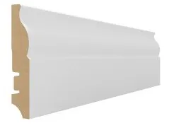 Плинтус МДФ Wimar 304 (фигурный) белый под покраску 81х16мм, 1 м.п.