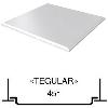 Потолок кассетный Cesal 600х600мм (Tegular 45°), белый матовый 3306