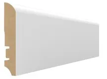 Плинтус МДФ Wimar 403 (прямой) белый под покраску 81х16мм, 1 м.п.