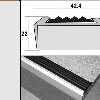 Порог лестничный Д01 42,4х22