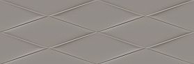 Декофон Cersanit Vegas Плитка настенная рельеф серый (VGU092) 25x75, 1 кв.м.