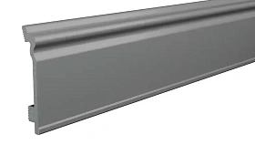 Напольный плинтус  Winart HDPS Quadro Ампир 80 мм Титаниум (80x15x2000 мм), 1 п.м.