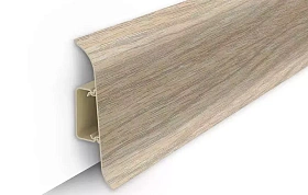 Напольный плинтус Идеал Классик К-П85п (пластиковый с кабель-каналом), 273 Сосна светлая 2200мм/85мм/22мм, 1 м.п.