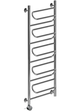 Полотенцесушитель электрический Ника CURVE 120x40, левый тэн, хром