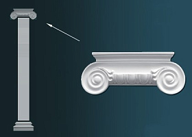 Пилястра Перфект D3023 446х182х67 мм