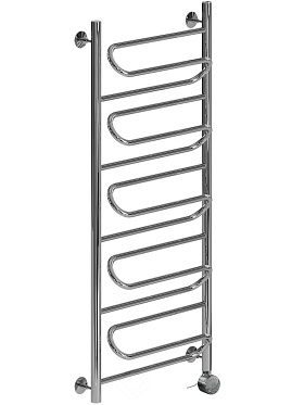 Полотенцесушитель электрический Ника CURVE 120x50, левый тэн, хром