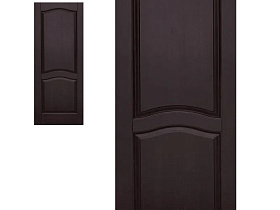 Межкомнатная дверь из массива ольхи Ока Лео Венге, глухое полотно