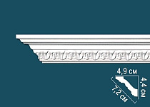 Карниз Перфект с рисунком AA352 49х44х2400 мм, 1 м.п.