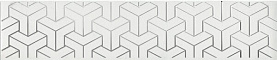 Бордюр Kerama Marazzi AD/A569/6397 Ломбардиа белый 25x5,4