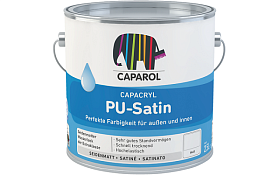 Эмаль акрил-полиуретановая Caparol Capacryl PU-Satin Basis Weiss, База 1 (2,4л)