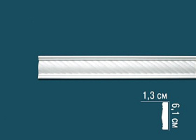 Молдинг Перфект с рисунком AC202F 13х61х2300 мм, 1 м.п.