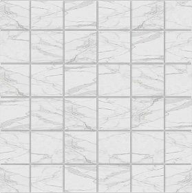 Мозаика Estima Alba AB01 5X5 Полированный, белый