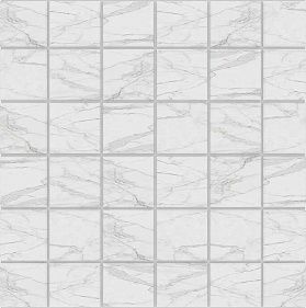 Мозаика Estima Alba AB01 5X5 Полированный, белый
