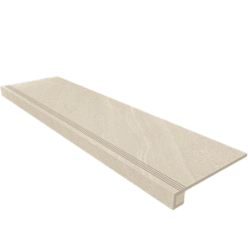 Комплект Gabbro (Ступень GB01 (33x120) непол. (прямоугол. бортик) + Подступенок (14,5x120))