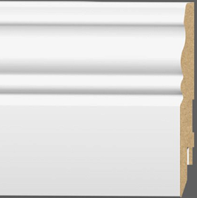Плинтус ламинированный Classen Pure Faun Белый 100x16, 1 м.п.